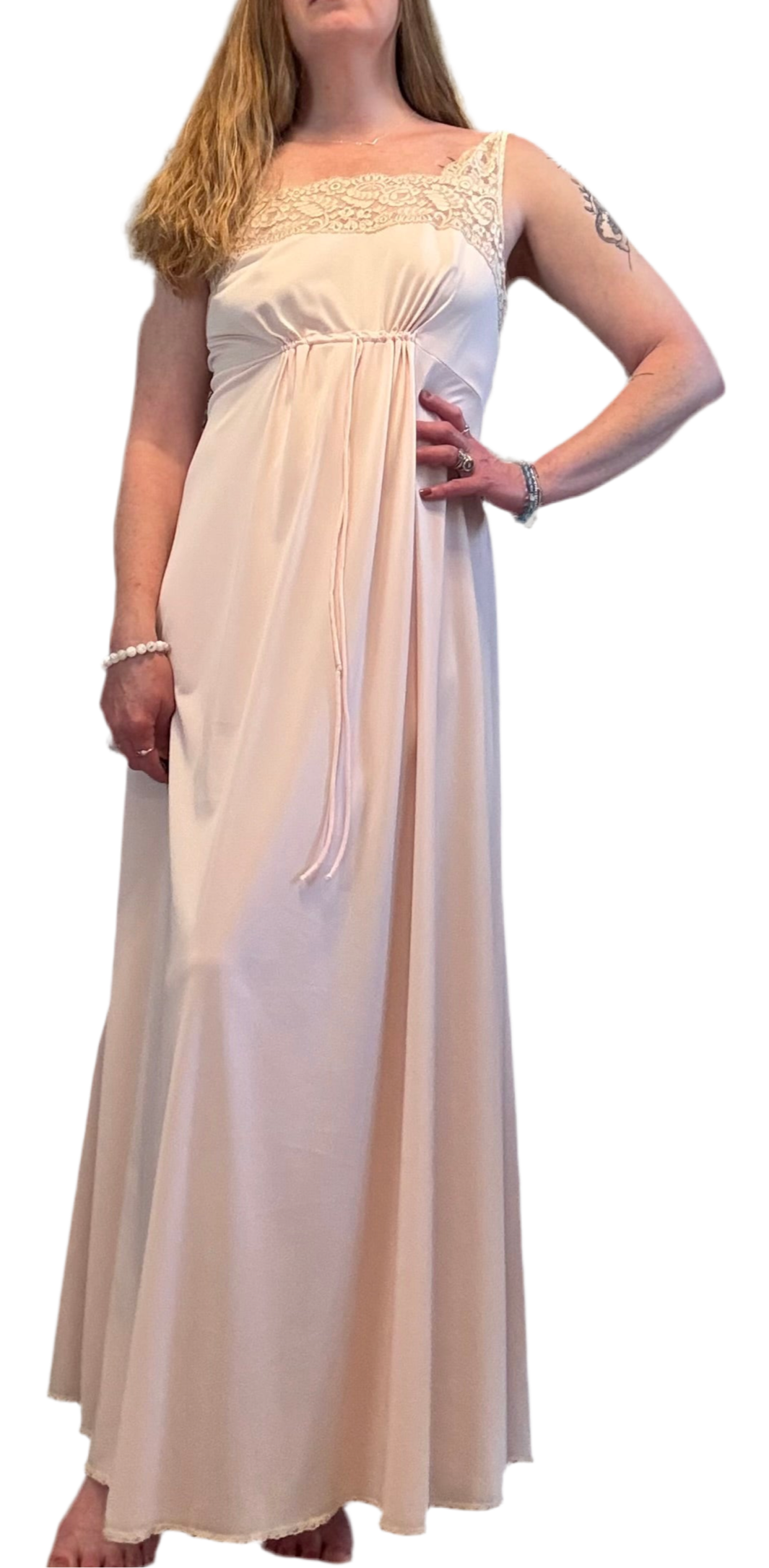 Vintage Vanity Fair Pale Pink Slip Nightgown – Size M